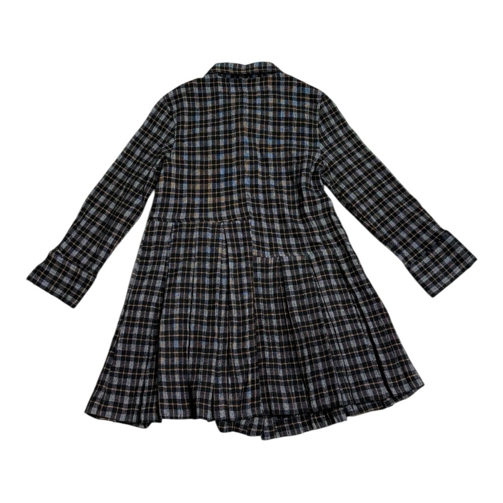 Zara Girls Plaid Shirt Dress Size 8–9 Flannel Button Front Long Sleeve Fall - Picture 10 of 10